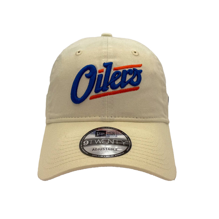 Edmonton Oilers New Era Chrome 9TWENTY Alternate Logo Adjustable Hat