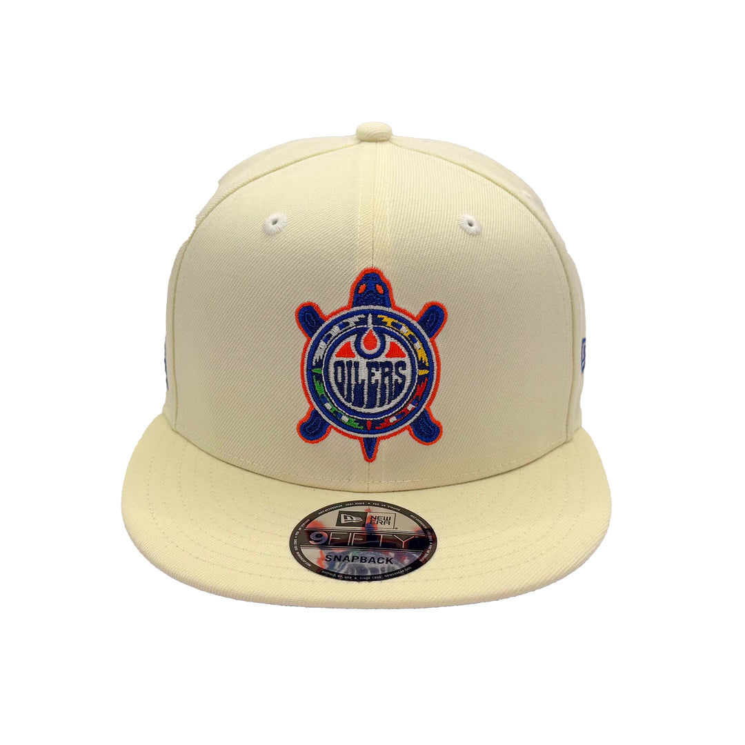 Edmonton Oilers New Era Chrome Turtle Island 9FIFTY Snapback Hat
