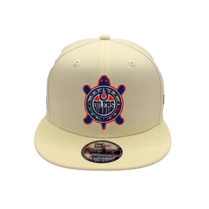 Edmonton Oilers New Era Chrome Turtle Island 9FIFTY Snapback Hat