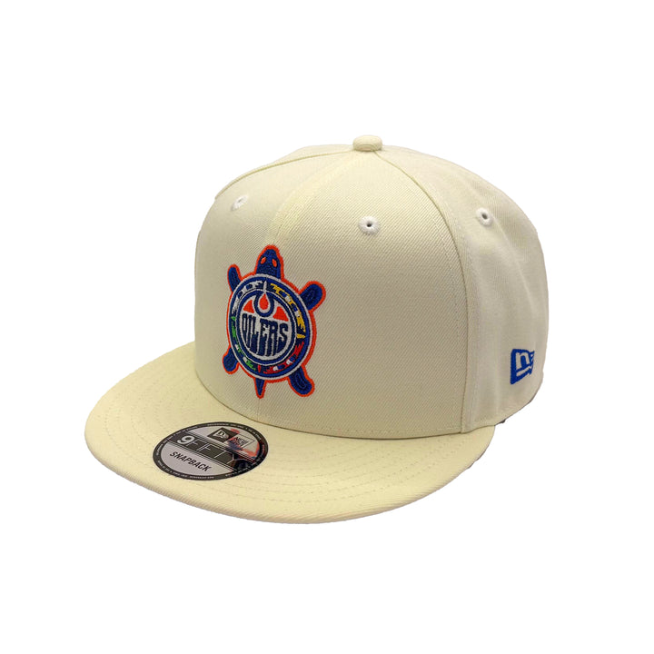 Edmonton Oilers New Era Chrome Turtle Island 9FIFTY Snapback Hat