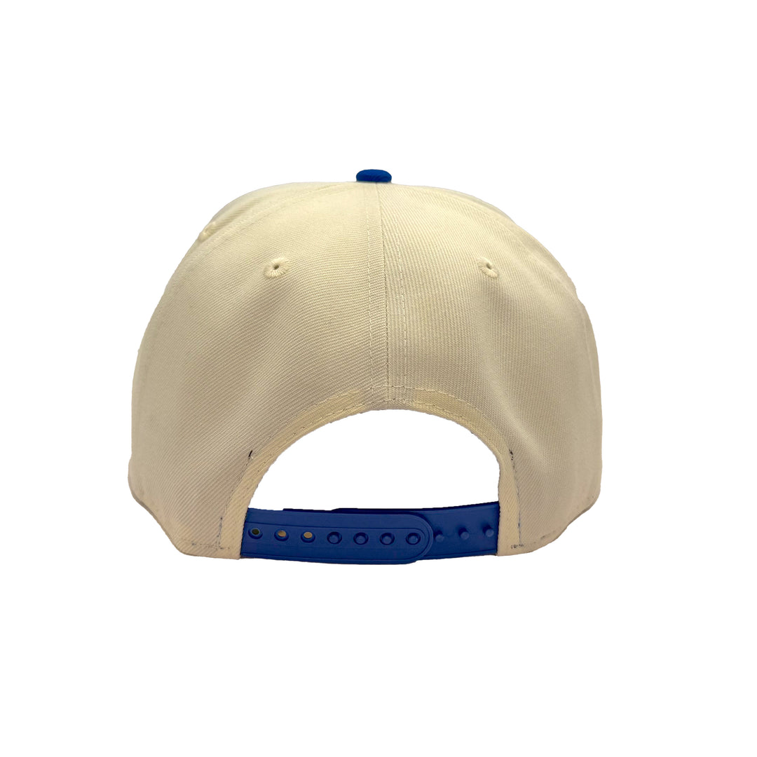 Edmonton Oilers New Era Chrome & Blue 9FIFTY Alternate Logo Snapback Hat