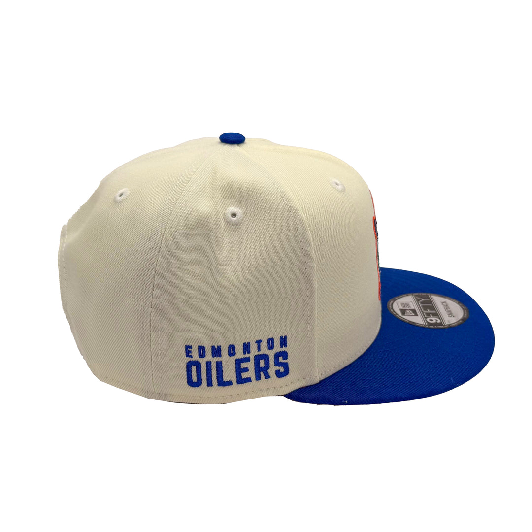 Edmonton Oilers New Era Chrome & Blue Turtle Island 9FIFTY Snapback Hat