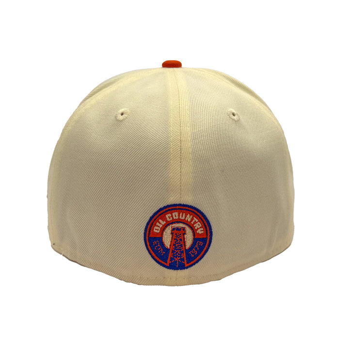 Edmonton Oilers New Era Chrome & Orange 59FIFTY Alternate Logo Fitted Hat