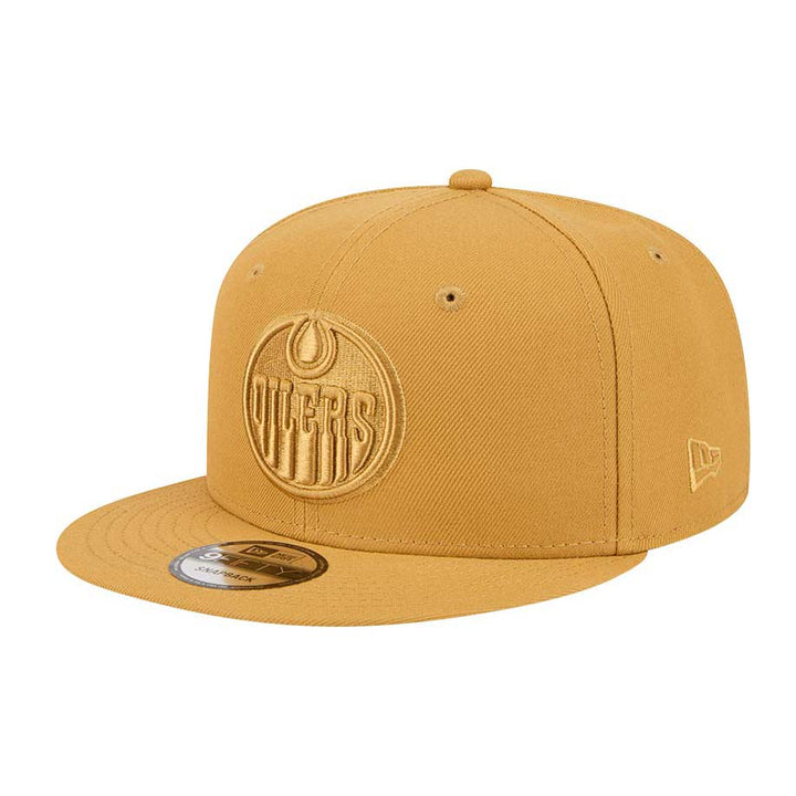 Edmonton Oilers New Era Color Pack Mustard Yellow 9FIFTY Snapback Hat