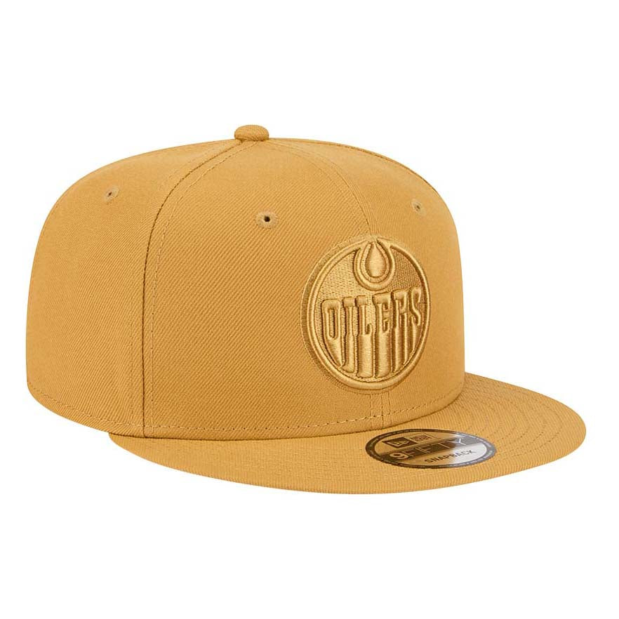 Edmonton Oilers New Era Color Pack Mustard Yellow 9FIFTY Snapback Hat