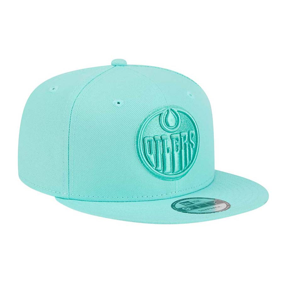 Edmonton Oilers New Era Color Pack Teal Green 9FIFTY Snapback Hat