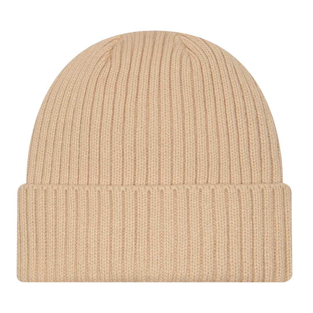 Edmonton Oilers New Era Cream Monochrome Color Pack Cuffed Knit Toque