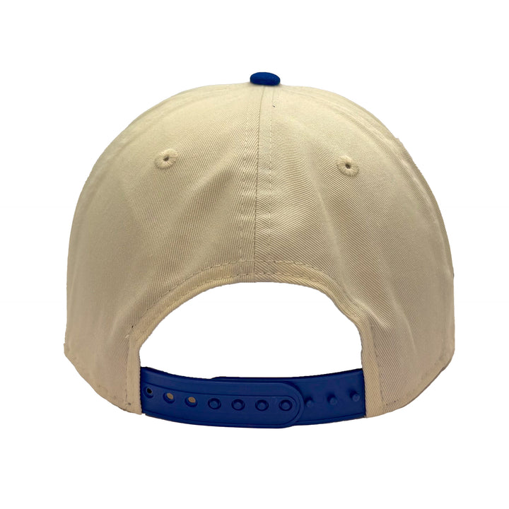 Edmonton Oilers New Era Cream & Blue GOLFER Alternate Logo Snapback Hat