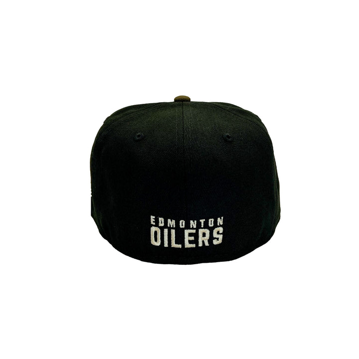 Edmonton Oilers New Era Black & Brown Dark Chocolate 59FIFTY Fitted Hat