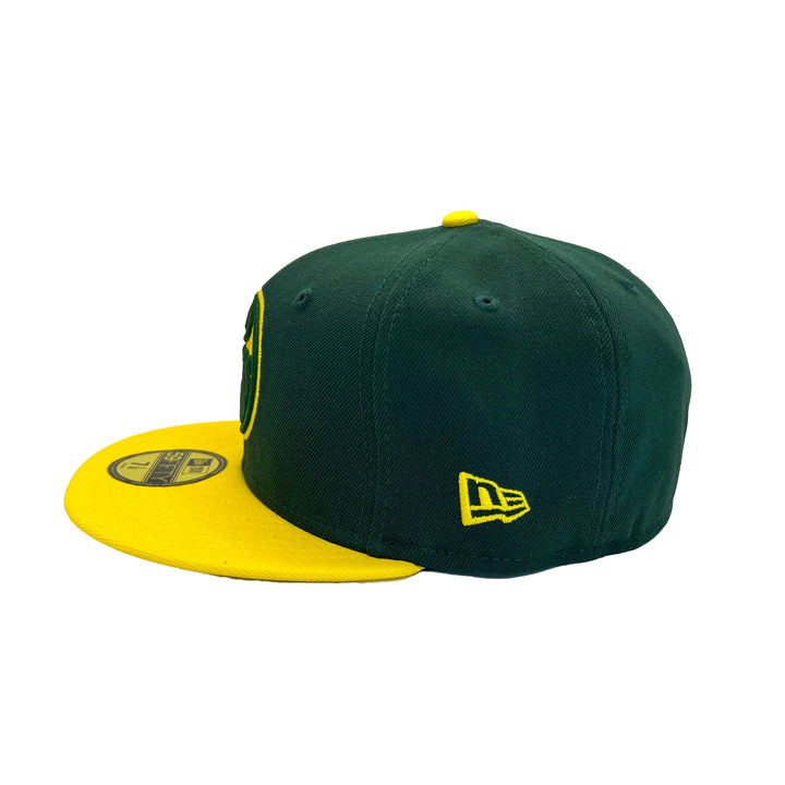 Edmonton Oilers New Era Green & Gold City Collection 59FIFTY Fitted Hat