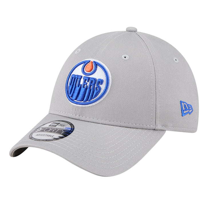 Edmonton Oilers New Era Grey 9FORTY Adjustable Hat