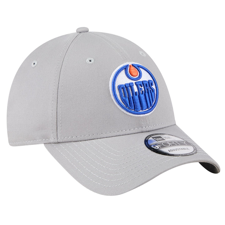 Edmonton Oilers New Era Grey 9FORTY Adjustable Hat