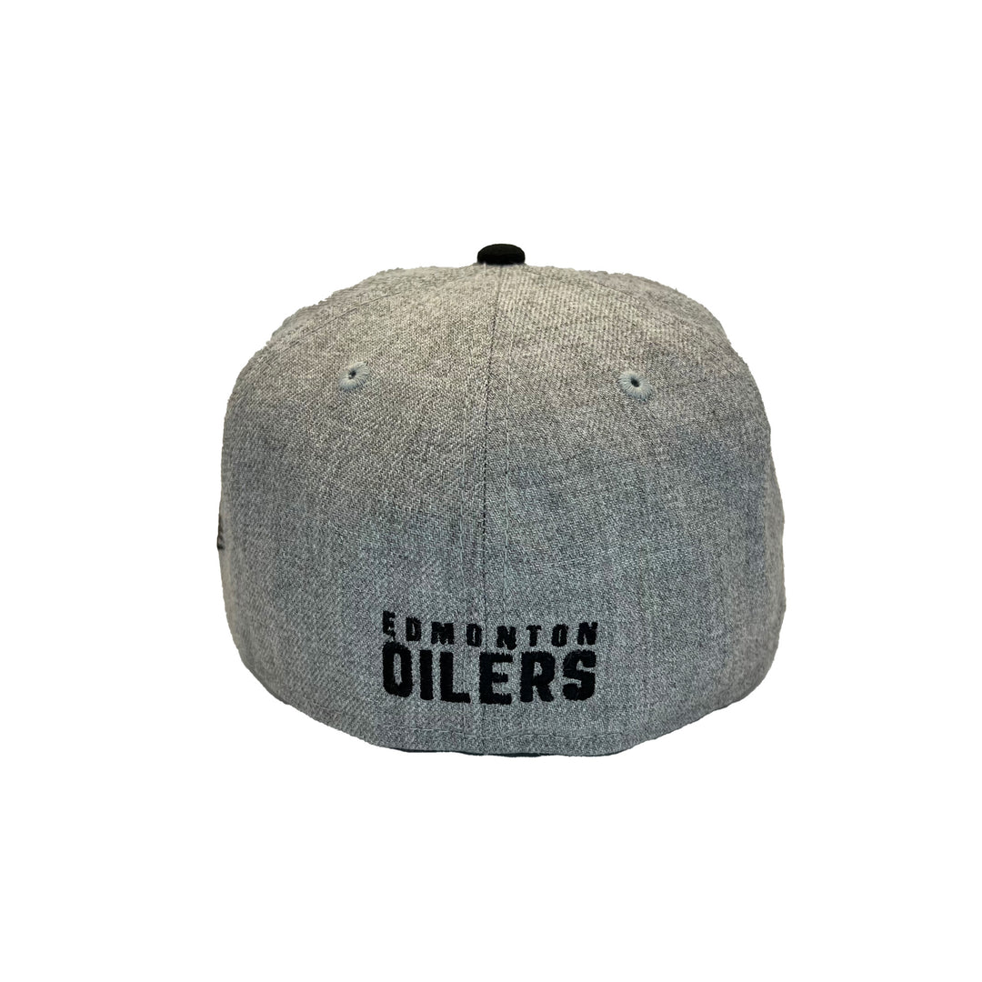 Edmonton Oilers New Era Heather Grey 59FIFTY Fitted Hat