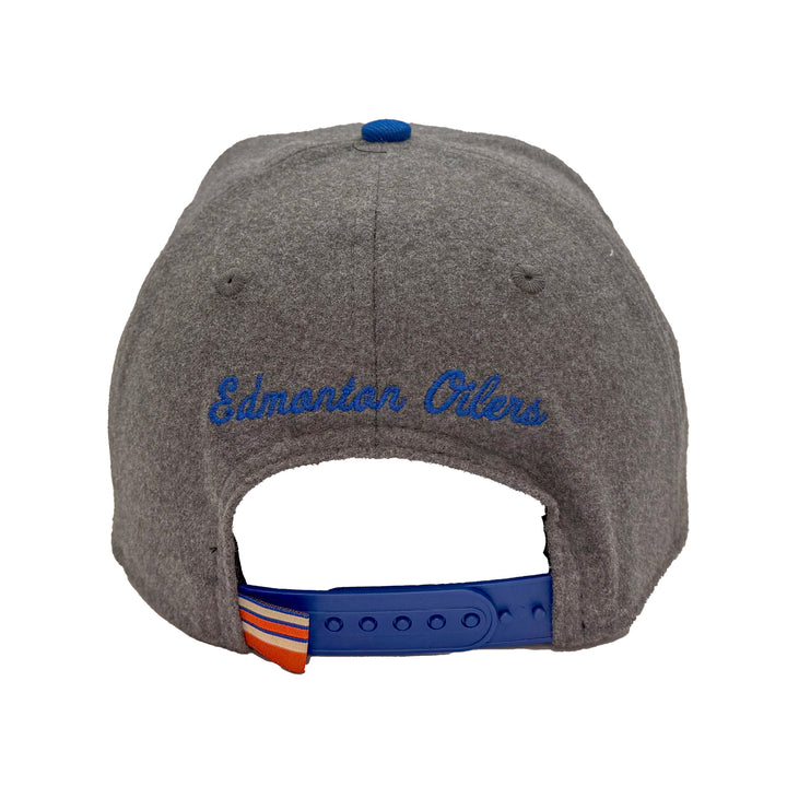 Edmonton Oilers New Era Grey Wool Low Profile 9FIFTY Alternate Logo Snapback Hat
