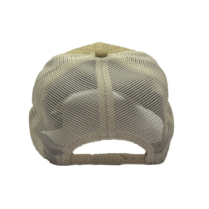 Edmonton Oilers New Era Khaki 9SEVENTY Trucker Stretch Snapback Hat