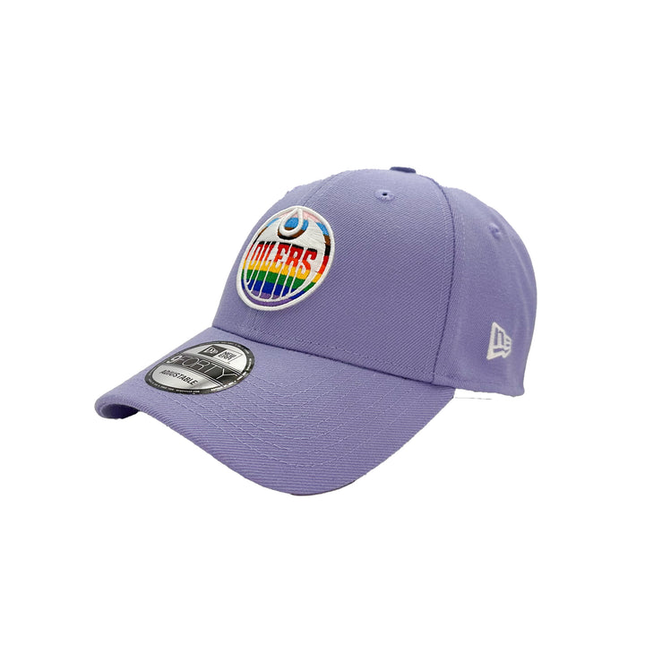 Edmonton Oilers New Era Pride Lavender 9FORTY Adjustable Hat