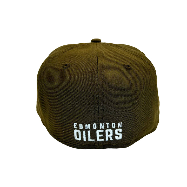 Edmonton Oilers New Era Brown Milk Chocolate 59FIFTY Fitted Hat