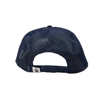 Edmonton Oilers New Era Navy 9FIFTY Mesh Snapback Hat