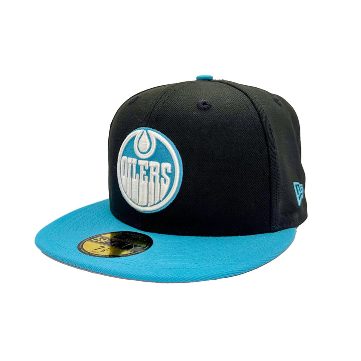 Edmonton Oilers New Era Blue Northern Lights 59FIFTY Fitted Hat