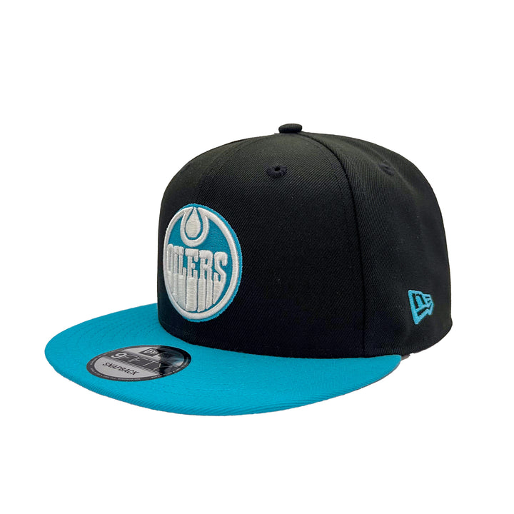 Edmonton Oilers New Era Blue Northern Lights 9FIFTY Snapback Hat