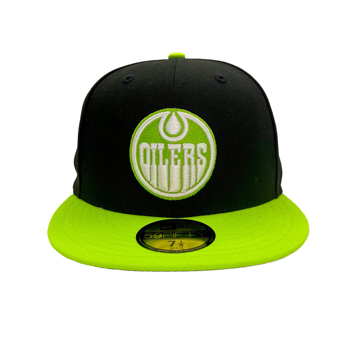 Edmonton Oilers New Era Green Northern Lights 59FIFTY Fitted Hat