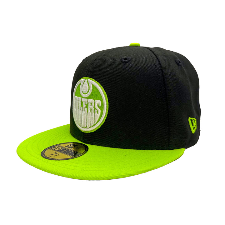 Edmonton Oilers New Era Green Northern Lights 59FIFTY Fitted Hat