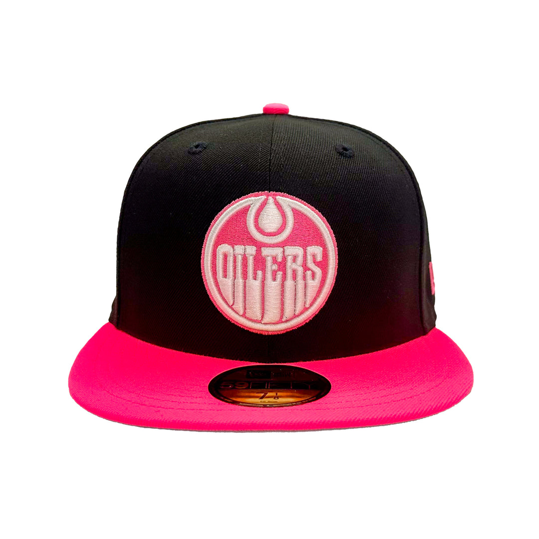 Edmonton Oilers New Era Pink Northern Lights 59FIFTY Fitted Hat