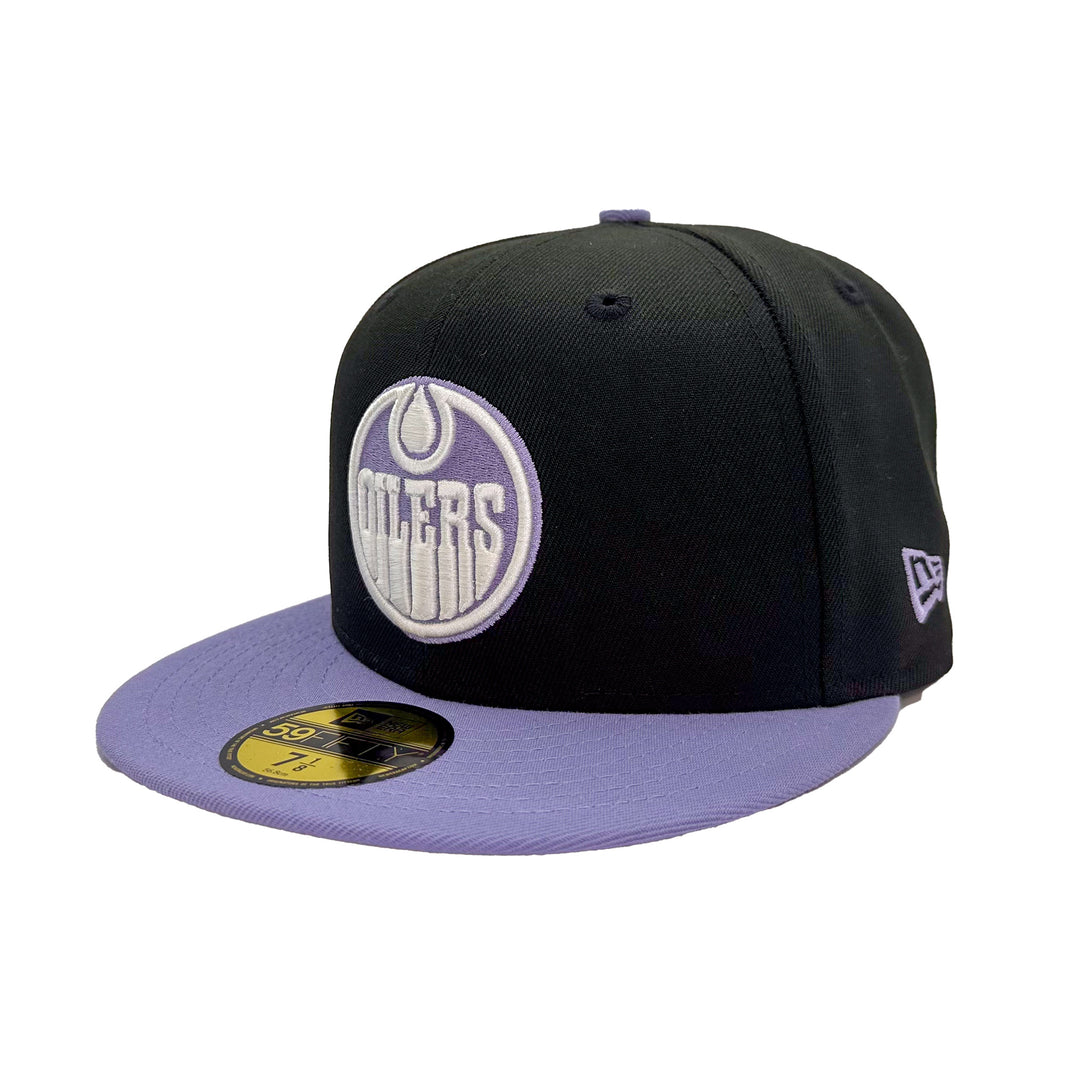 Edmonton Oilers New Era Purple Northern Lights 59FIFTY Fitted Hat