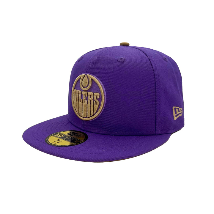 Edmonton Oilers New Era Purple PB&J Jelly 59FIFTY Fitted Hat