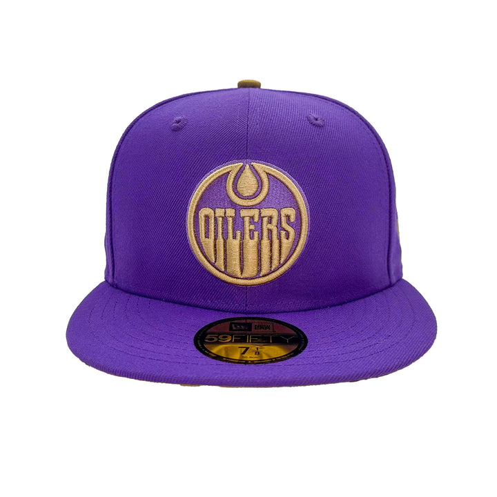 Edmonton Oilers New Era Purple PB&J Jelly 59FIFTY Fitted Hat