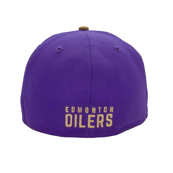 Edmonton Oilers New Era Purple & Khaki PB&J 59FIFTY Fitted Hat
