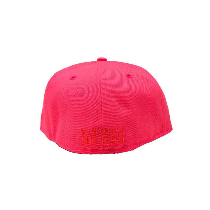 Edmonton Oilers New Era Neon Pink Glow 59FIFTY Fitted Logo Hat