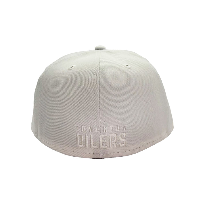 Edmonton Oilers New Era Pride White 59FIFTY Fitted Logo Hat