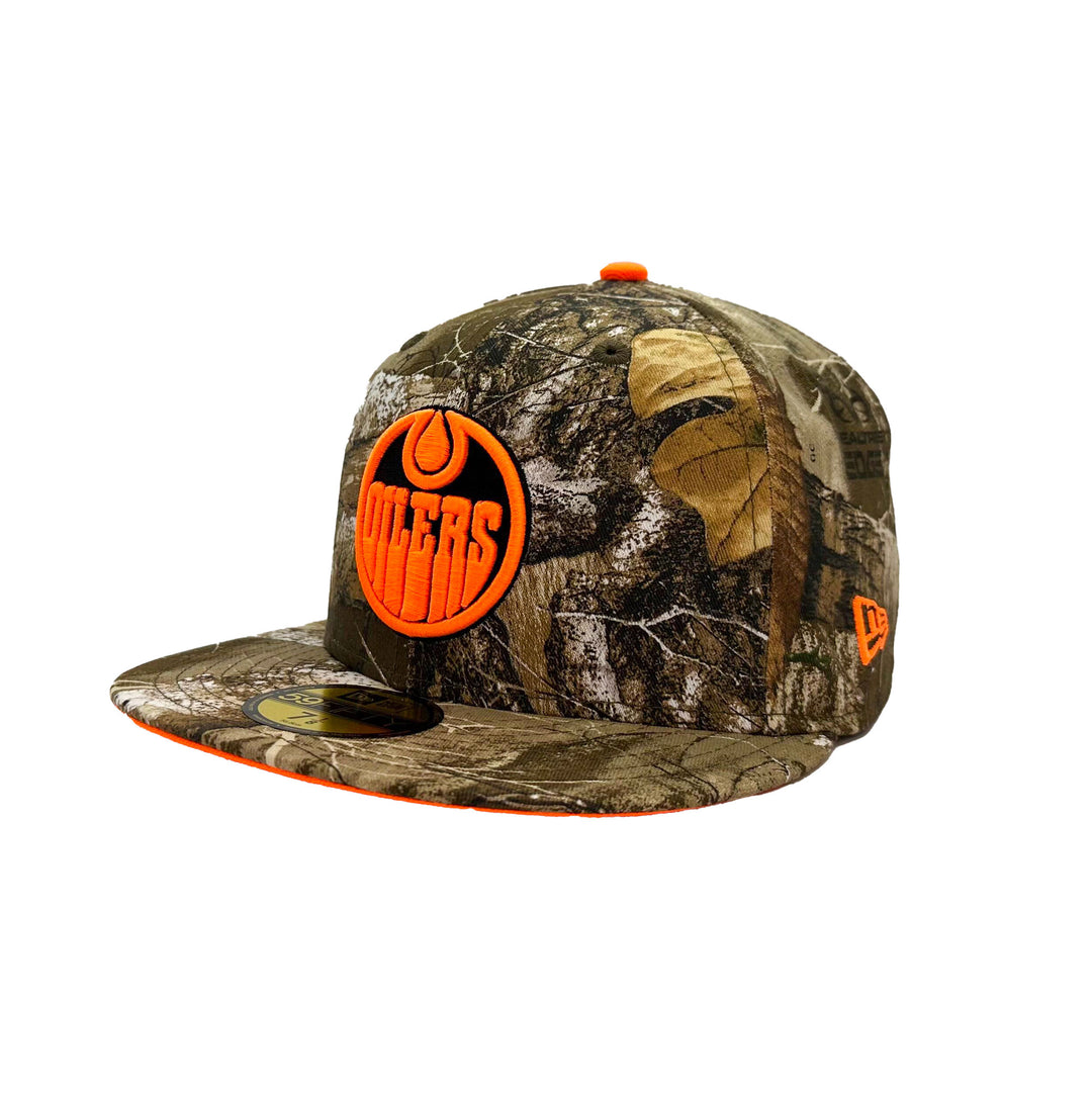 Edmonton Oilers New Era Realtree Camo 59FIFTY Fitted Hat