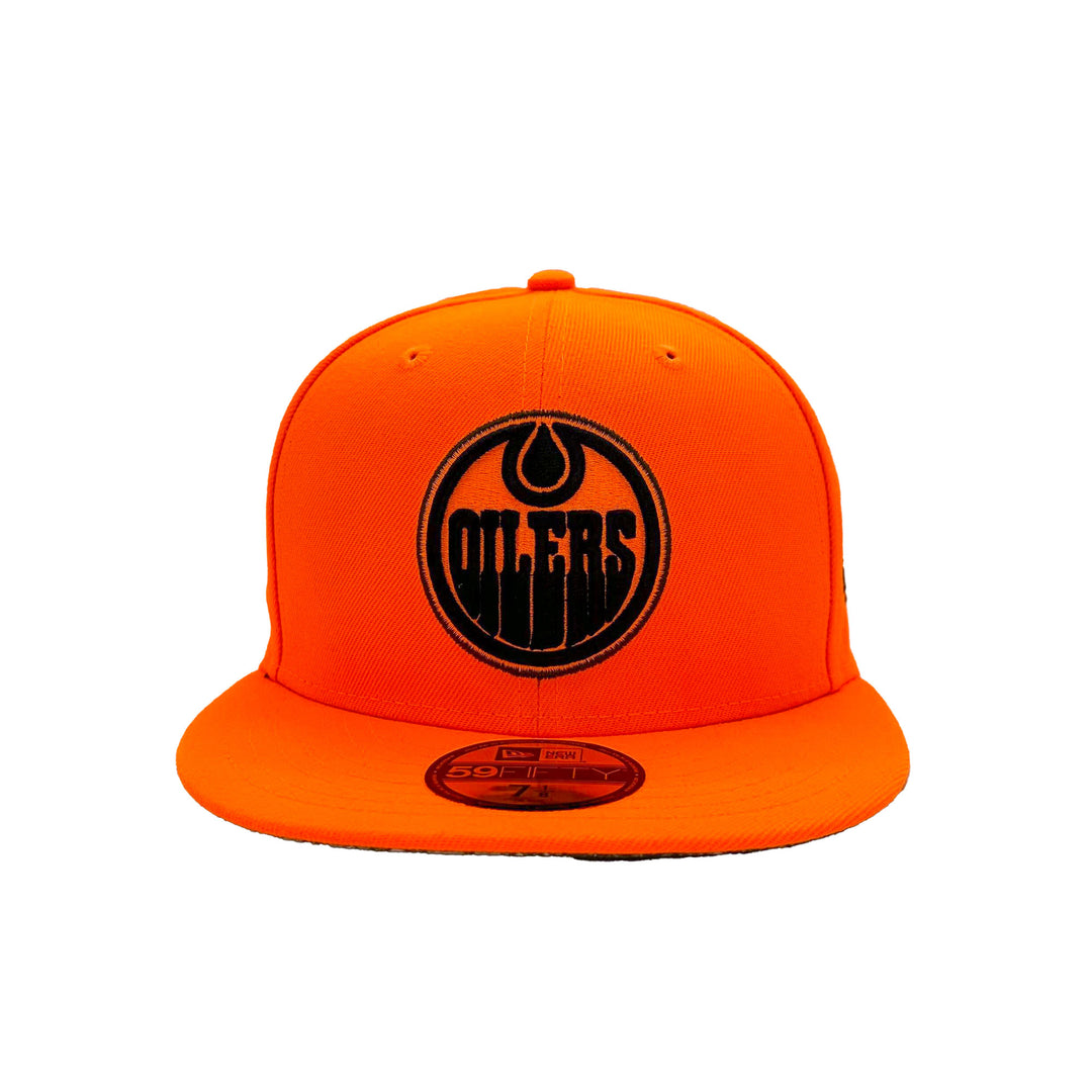 Edmonton Oilers New Era Realtree Orange 59FIFTY Fitted Hat