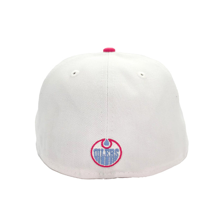 Edmonton Oilers New Era White Sour Candy 59FIFTY Fitted Hat