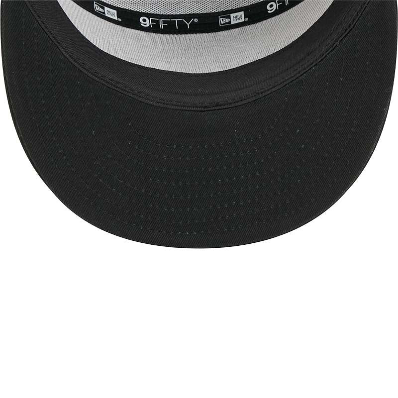 Edmonton Oilers New Era Split Panel Black Tonal 9FIFTY Mesh Snapback Hat