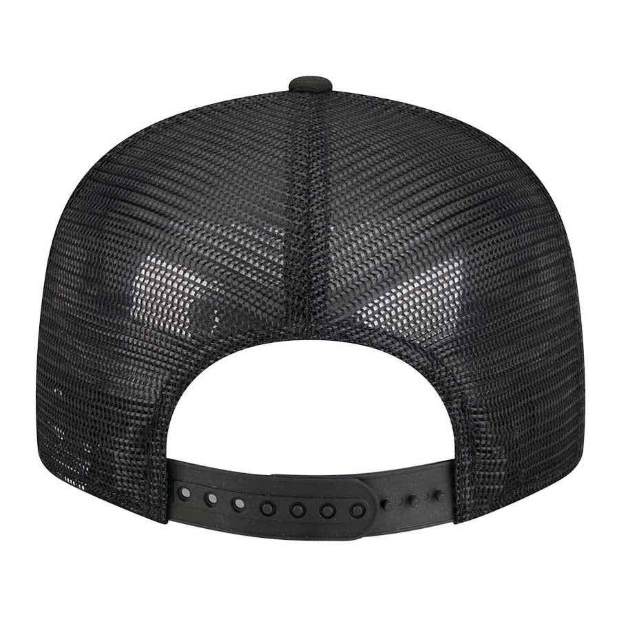 Edmonton Oilers New Era Split Panel Black Tonal 9FIFTY Mesh Snapback Hat