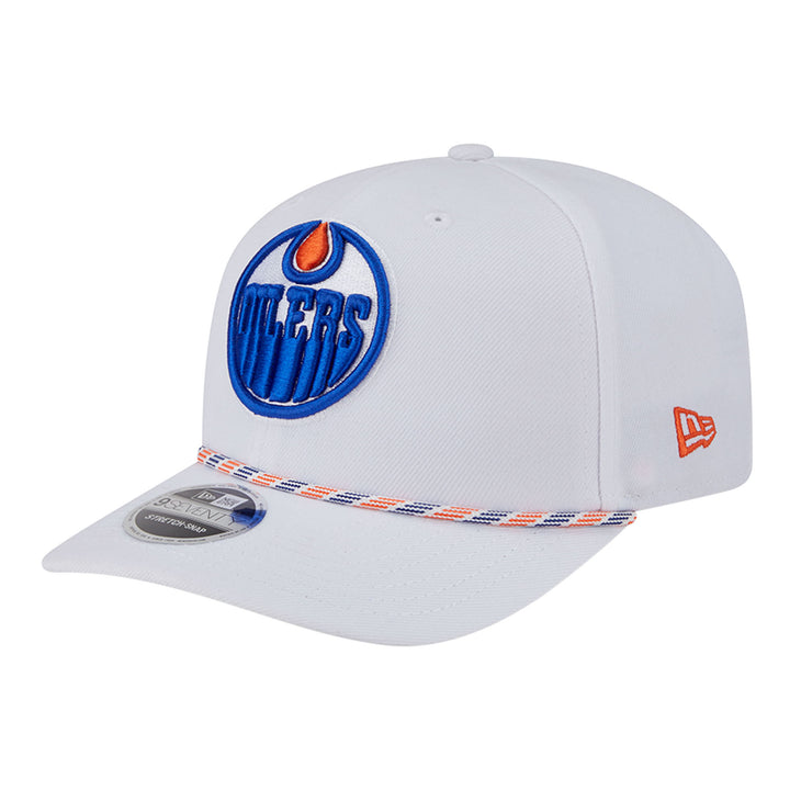 Edmonton Oilers New Era White Rope 9SEVENTY Stretch Snapback Hat