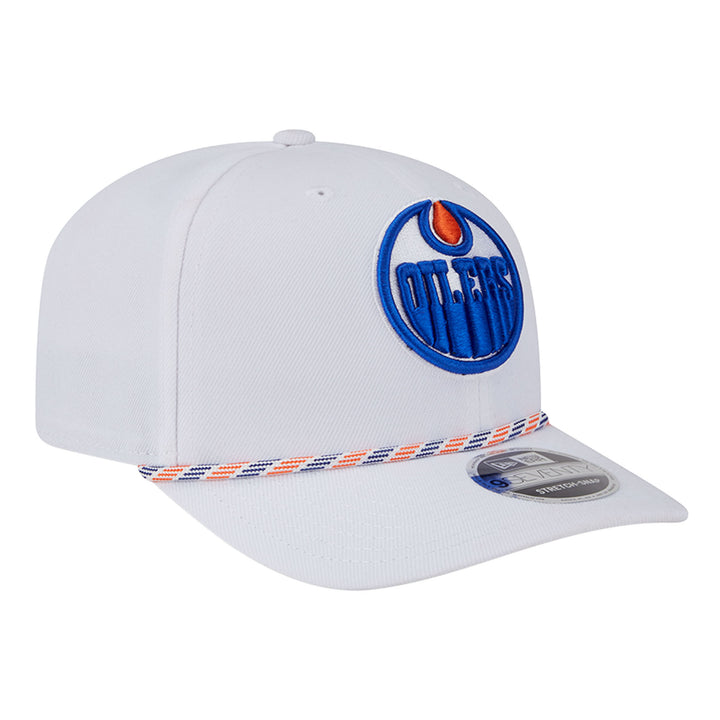 Edmonton Oilers New Era White Rope 9SEVENTY Stretch Snapback Hat