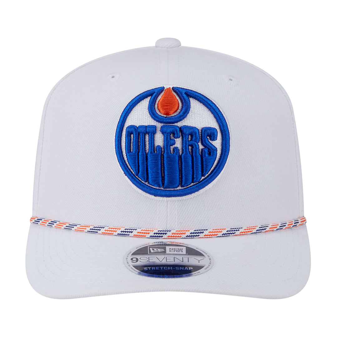 Edmonton Oilers New Era White Rope 9SEVENTY Stretch Snapback Hat