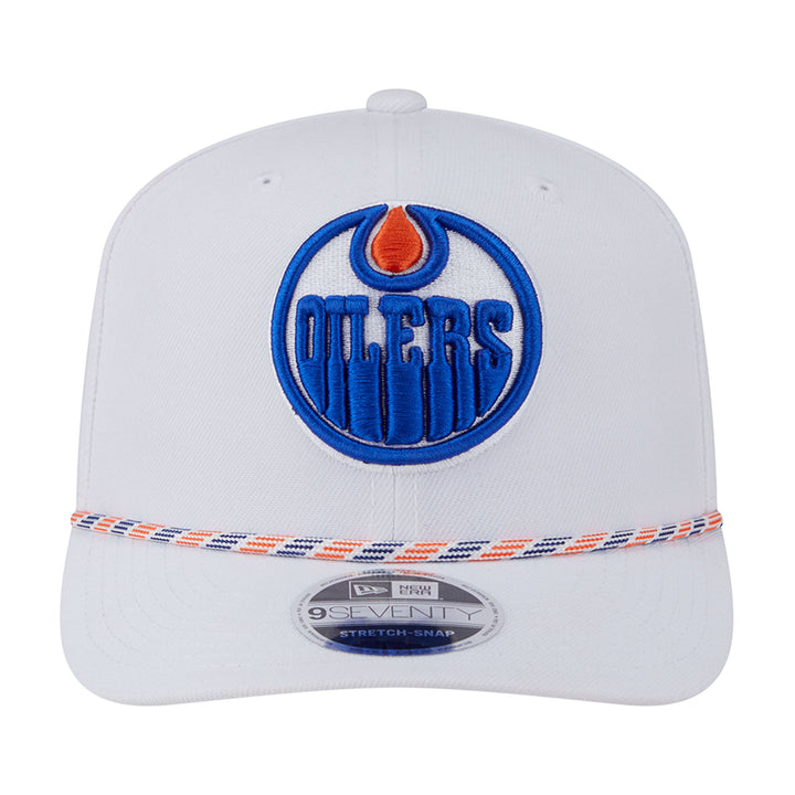 Edmonton Oilers New Era White Rope 9SEVENTY Stretch Snapback Hat