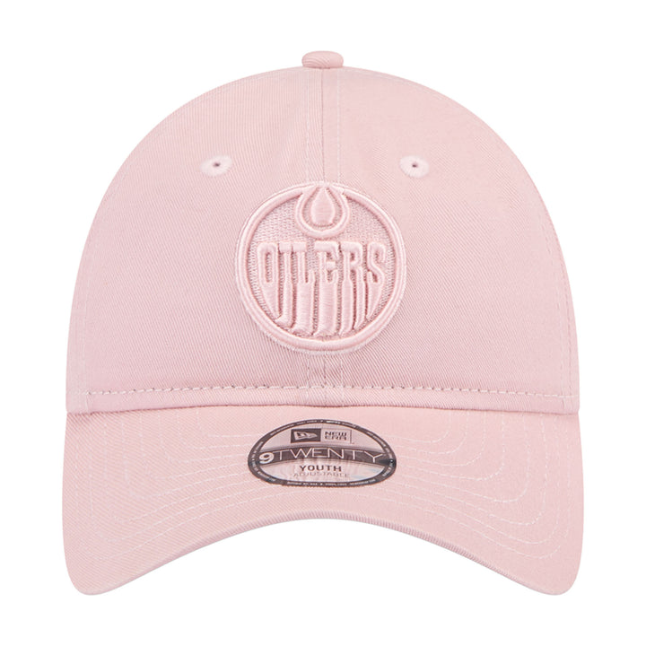 Edmonton Oilers Youth Pink 9TWENTY Adjustable Hat