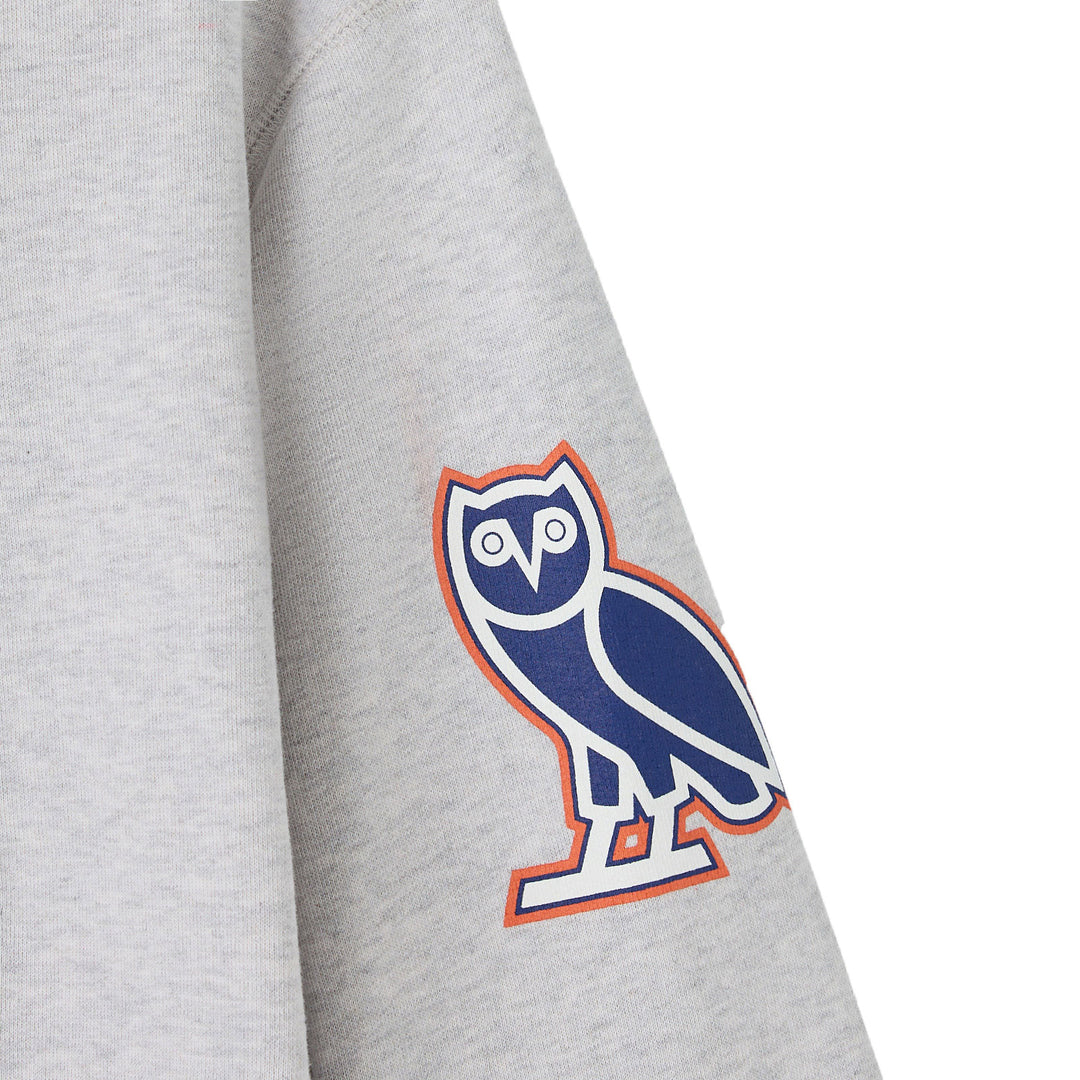 Edmonton Oilers October's Very Own OVO x NHL Grey Crewneck Sweatshirt