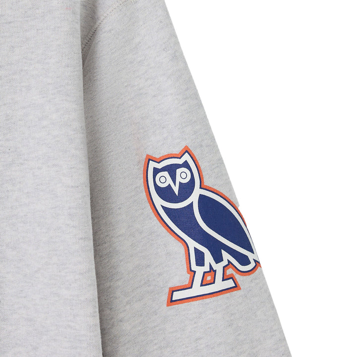 Edmonton Oilers October's Very Own OVO x NHL Grey Crewneck Sweatshirt