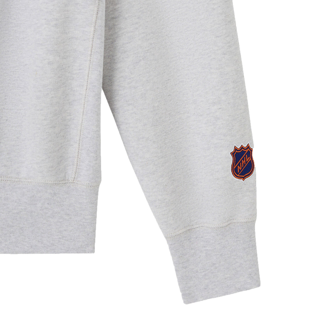 Edmonton Oilers October's Very Own OVO x NHL Grey Crewneck Sweatshirt