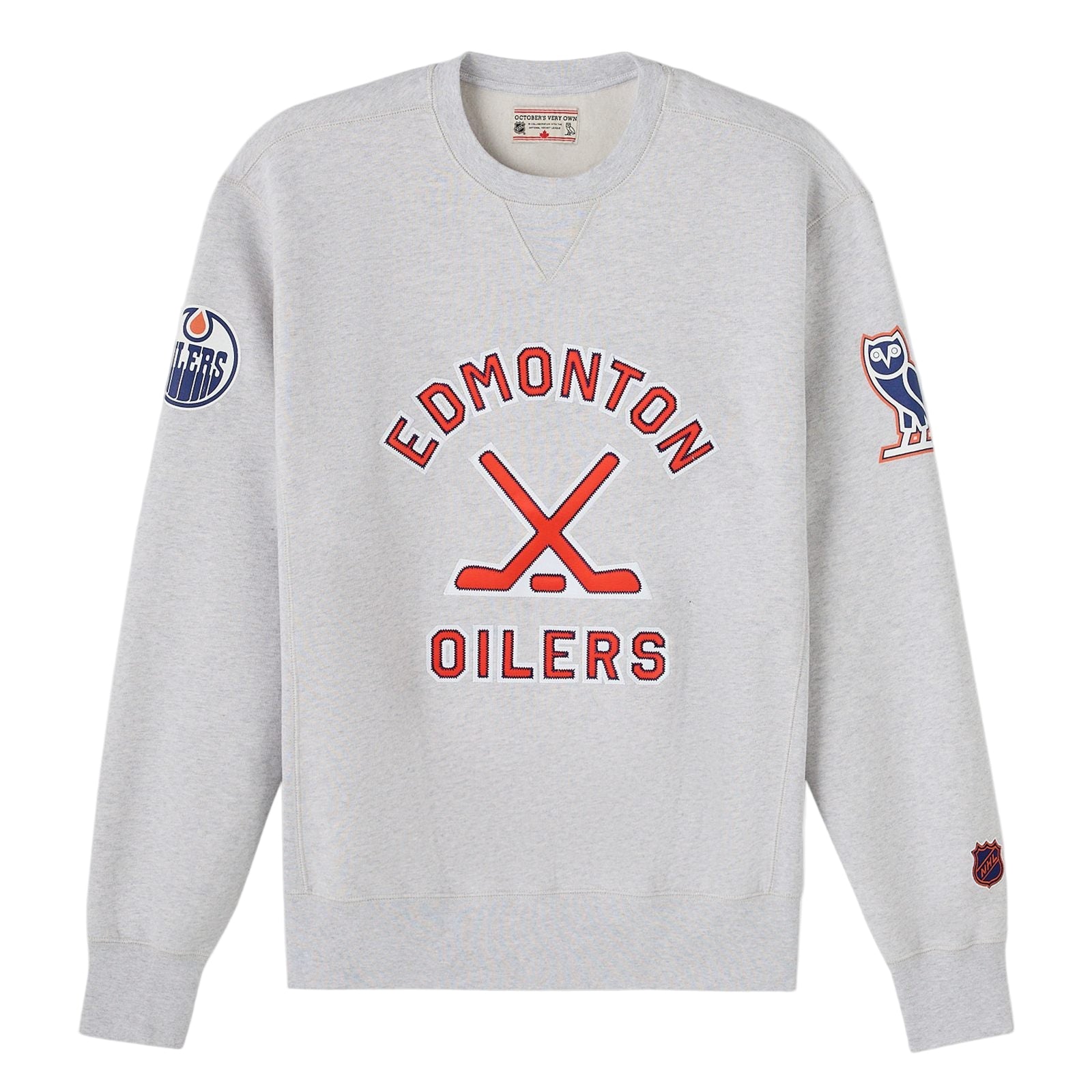 OCTOBER’S VERY OWN トレーナー Edmonton Oilers October's Very Own OVO x NHL Grey Crewneck