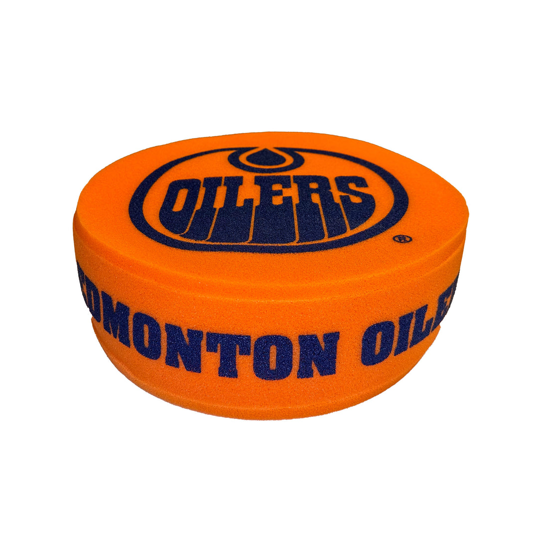 Edmonton Oilers Orange Foam Puck Hat