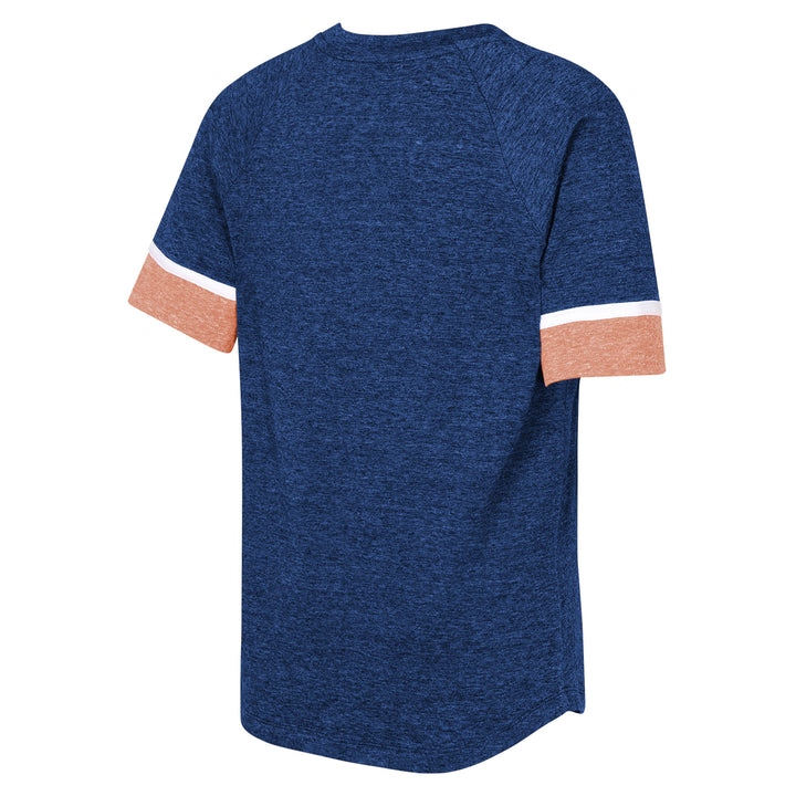 Edmonton Oilers Outerstuff Youth Color Block Blue T-Shirt