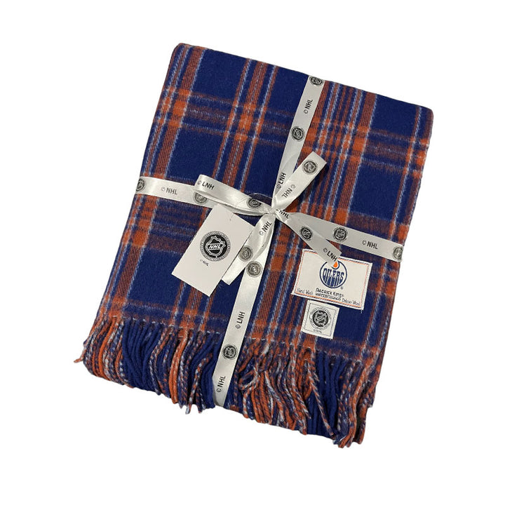Edmonton Oilers Patrick King 69″x 31″ Stadium Wool Blanket